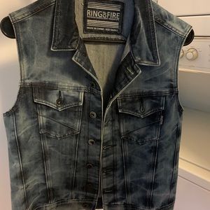 Ring of Fire Denim Vest